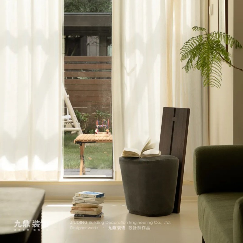 103㎡杭州合景叠彩园原木奶油风装修案例